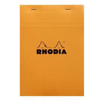 RHD Bloc N°16 A5-Bloc-Rhodia-Orange-Petits carreaux-Papeterie du Dôme