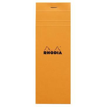 RHD Bloc N°8-Bloc-Rhodia-Orange-Petits Carreaux-Papeterie du Dôme