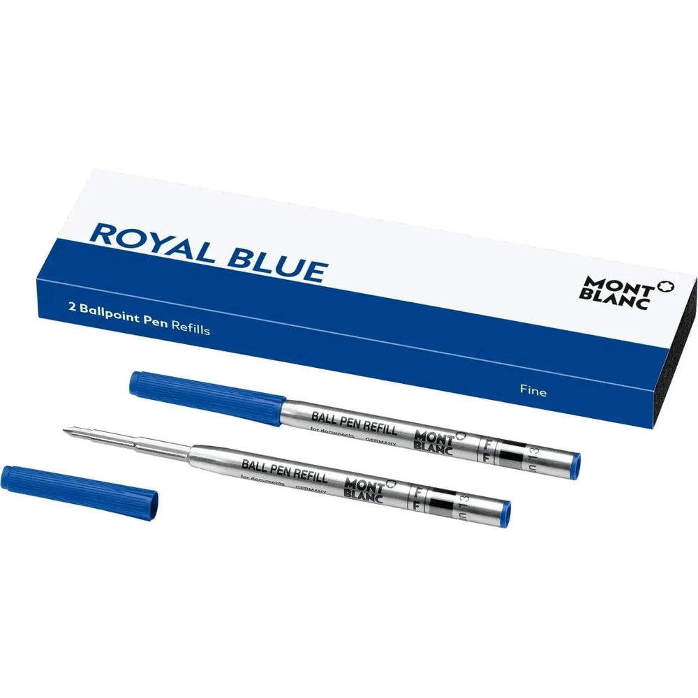 Recharge Stylo Bille Montblanc-Recharge Stylos-Montblanc-Bleu Roi-F Fin-Papeterie du Dôme