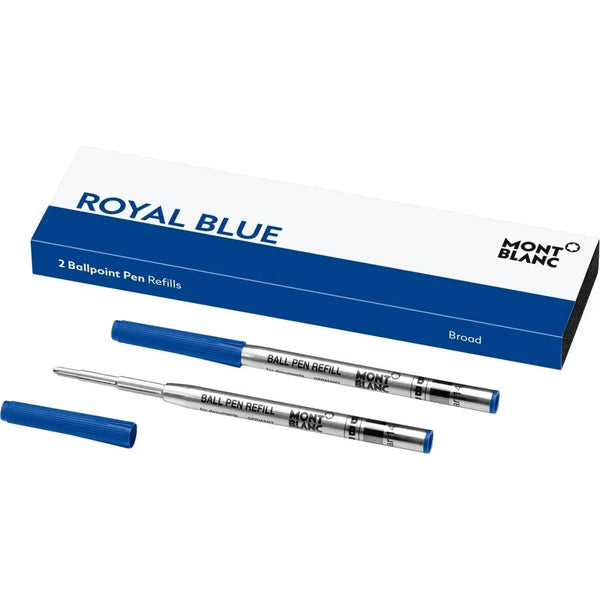 Recharge Stylo Bille Montblanc-Recharge Stylos-Montblanc-Bleu Roi-B Large-Papeterie du Dôme