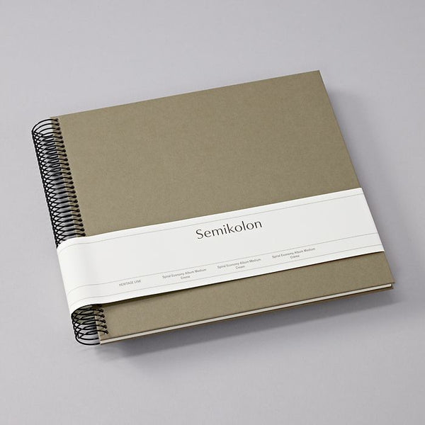 SMK Album Photo Spirale Medium Economy-Album Photo-Semikolon-23 x 22.3 cm-Fango-Crème-Papeterie du Dôme