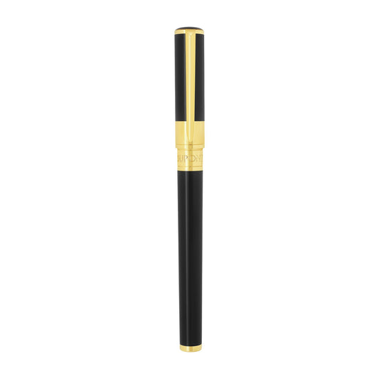 STD Initial Noir Doré Stylo Roller-Stylo Roller-S.T. Dupont-Papeterie du Dôme