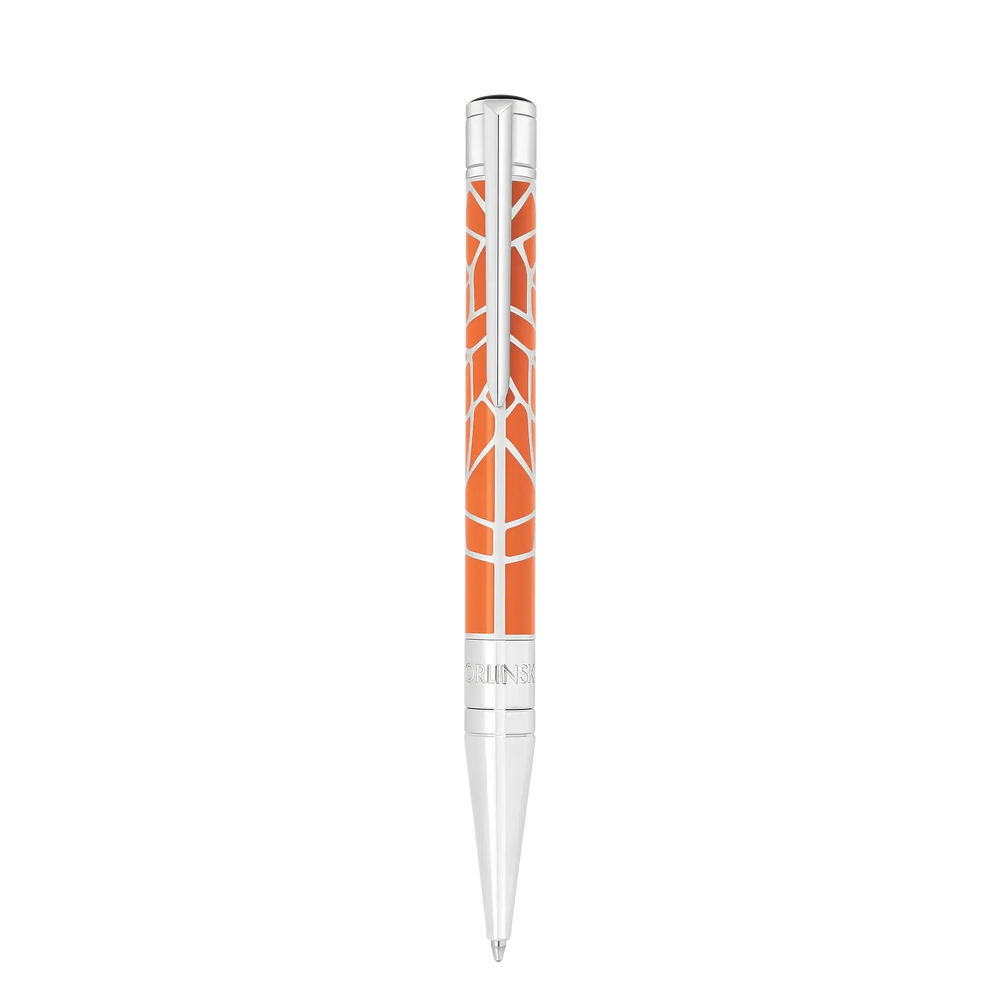 STD Initial Orlinski Orange Chromé Stylo Bille-Stylo Bille-S.T. Dupont-Papeterie du Dôme