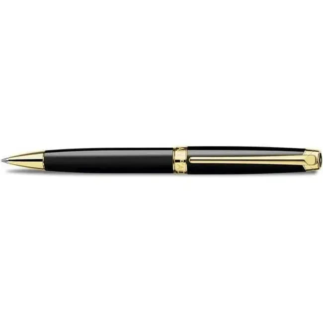 Stylo Bille Caran d'Ache Léman Ebony Noir Plaqué Or-Stylo Bille-Caran d'Ache-Papeterie du Dôme