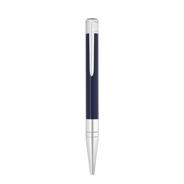 Stylo Bille S.T. Dupont Initial Bleu Chromé-Stylo Bille-S.T. Dupont-Papeterie du Dôme