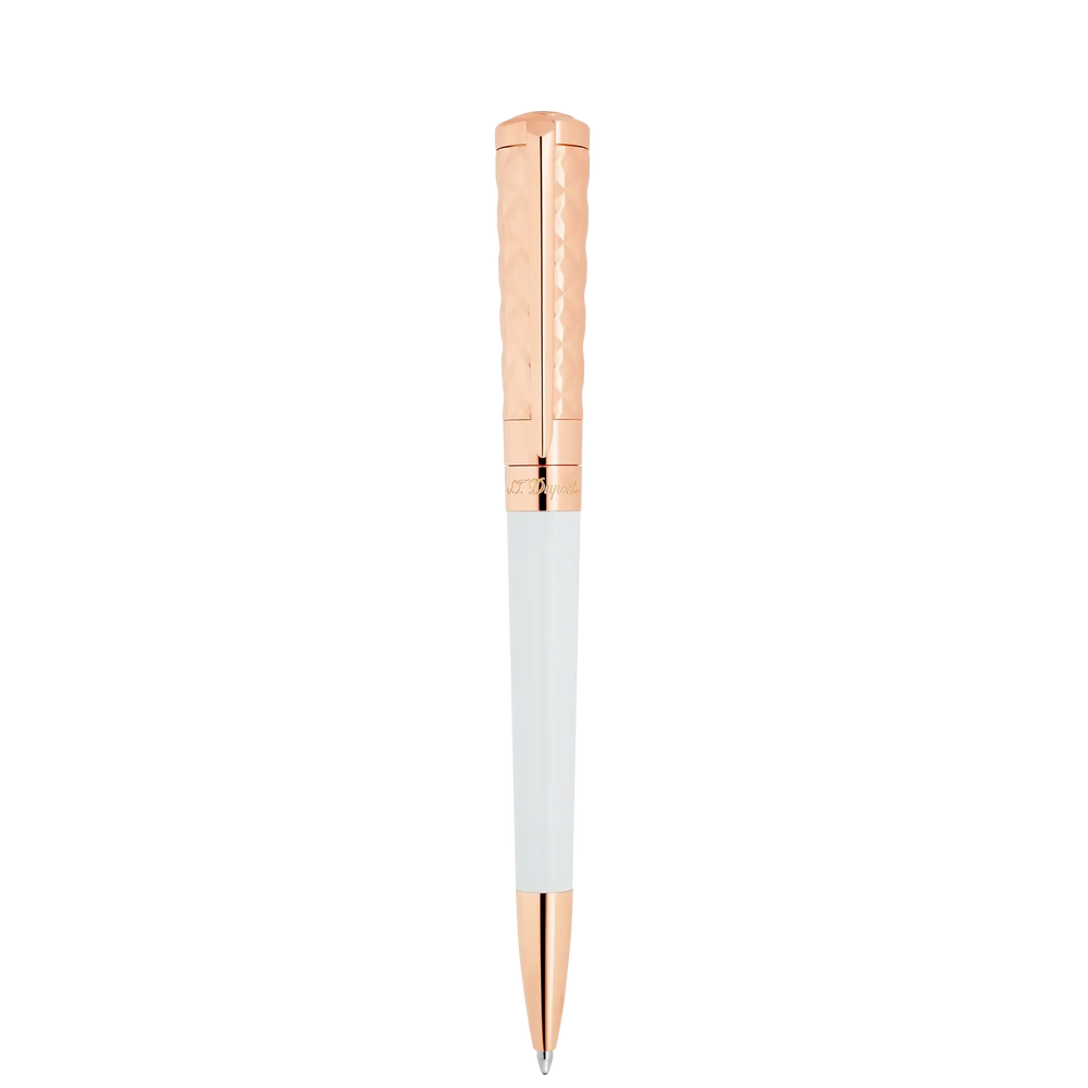 Stylo Bille S.T. Dupont Liberté Blanc Or-Stylo Bille-S.T. Dupont-Papeterie du Dôme