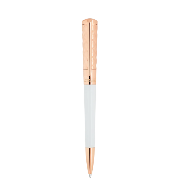 Stylo Bille S.T. Dupont Liberté Blanc Or-Stylo Bille-S.T. Dupont-Papeterie du Dôme