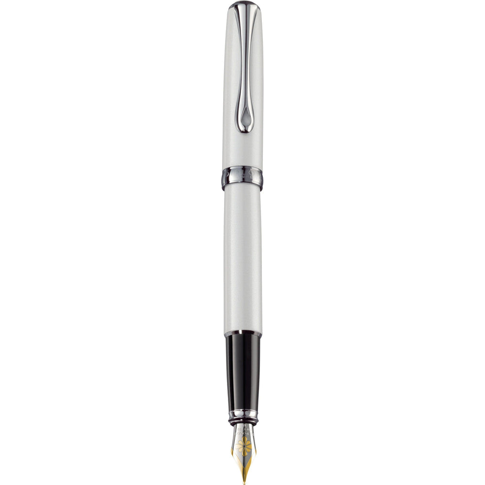 Stylo Plume Diplomat Excellence A2 Blanc Chromé Perle 14ct-Stylo Plume-Diplomat-Papeterie du Dôme