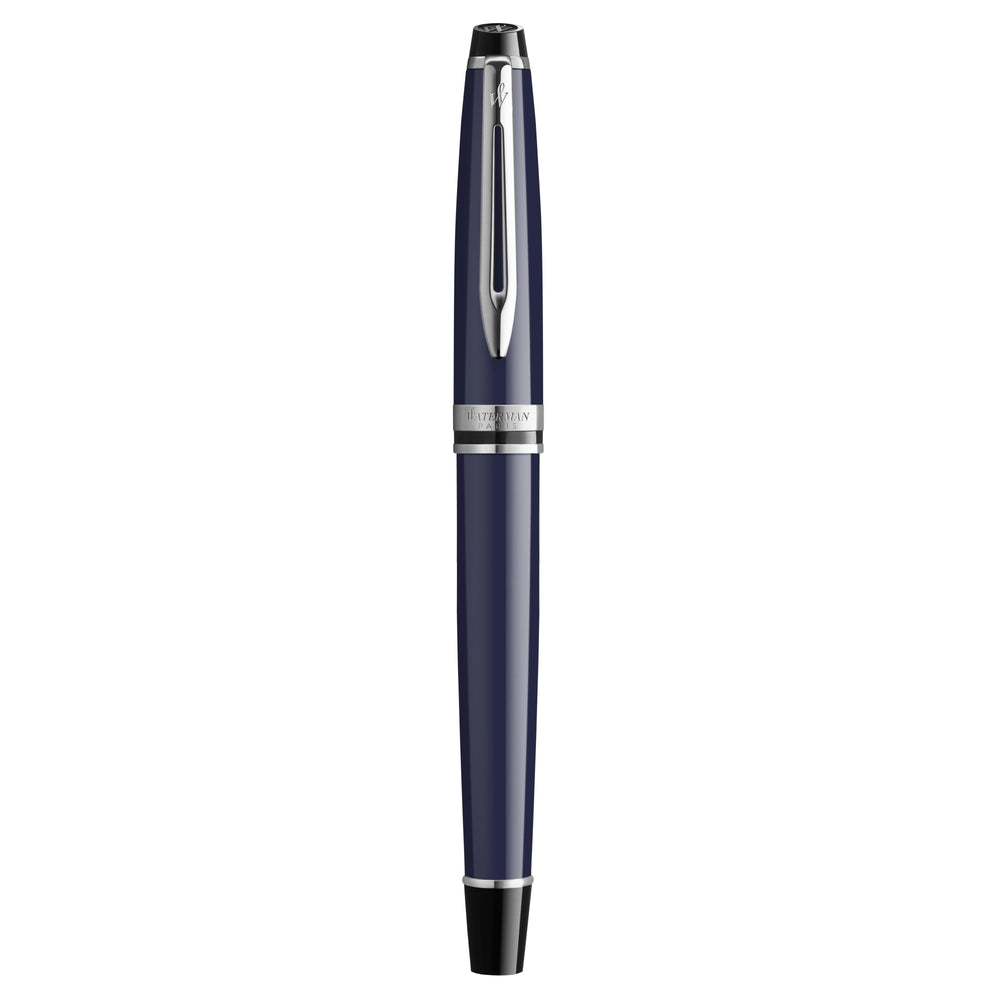 WMN Expert Bleu Chromé Stylo Plume-Stylo Plume-Waterman-Papeterie du Dôme