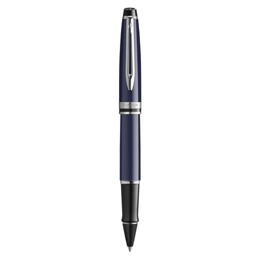WMN Expert Bleu Chromé Stylo Roller-Stylo Roller-Waterman-Papeterie du Dôme