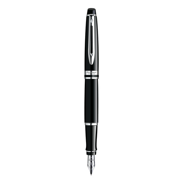 WMN Expert Noir Chromé Stylo Plume-Stylo Plume-Waterman-Papeterie du Dôme