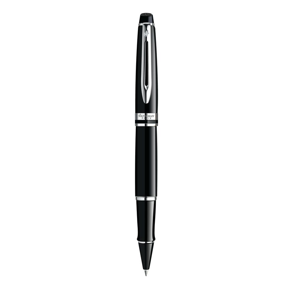 WMN Expert Noir Chromé Stylo Roller-Stylo Roller-Waterman-Papeterie du Dôme
