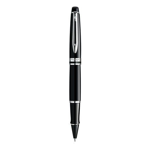 WMN Expert Noir Chromé Stylo Roller-Stylo Roller-Waterman-Papeterie du Dôme