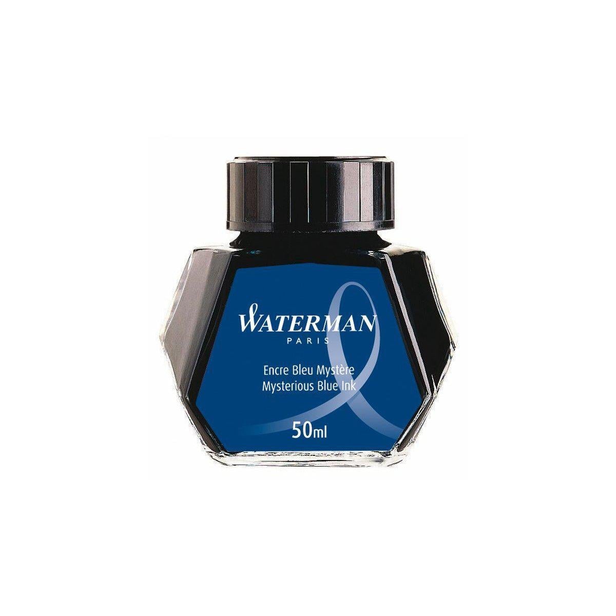 WMN Flacon D'Encre 50ml-Encre-Waterman-Bleu Mystère-Papeterie du Dôme