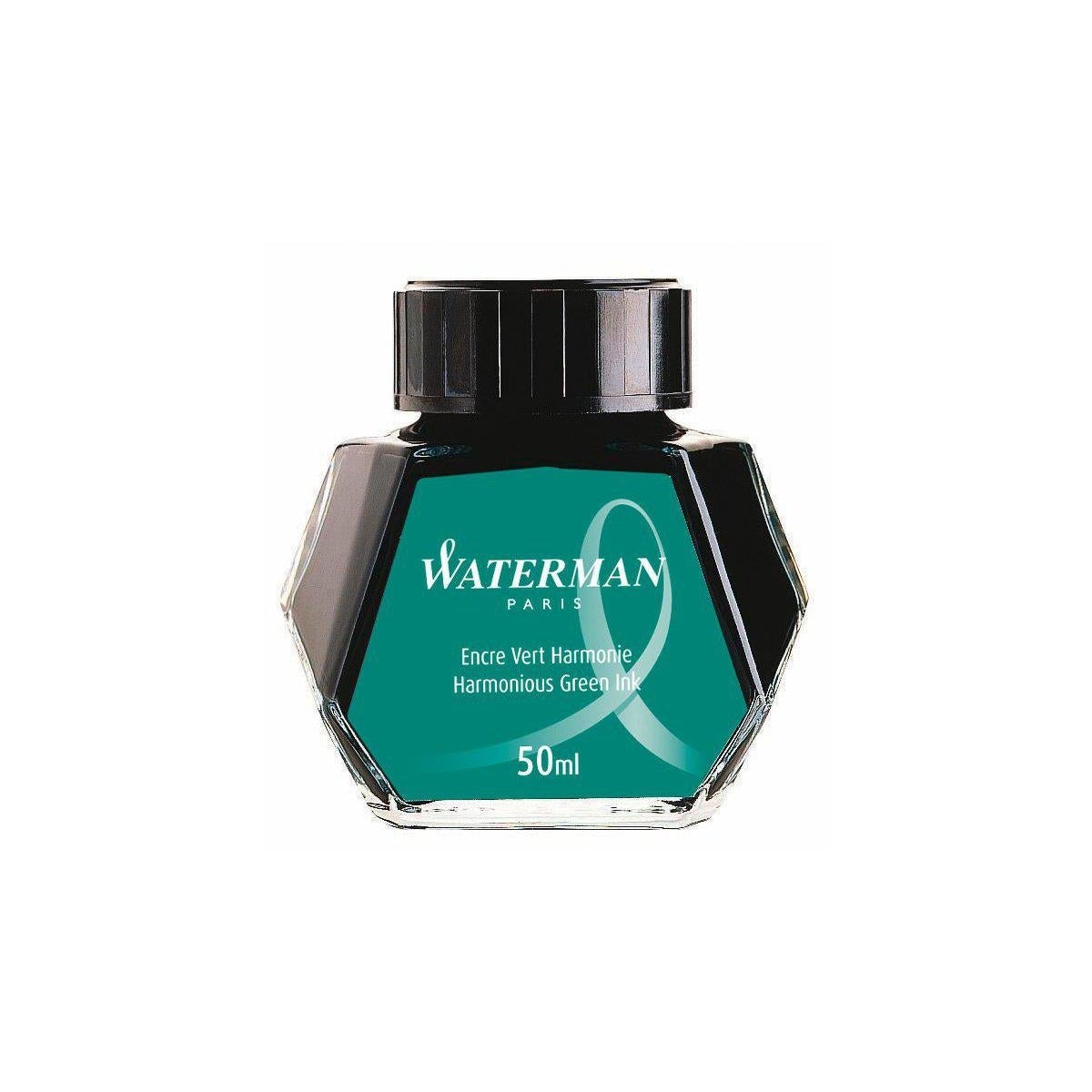 WMN Flacon D'Encre 50ml-Encre-Waterman-Vert Harmonie-Papeterie du Dôme