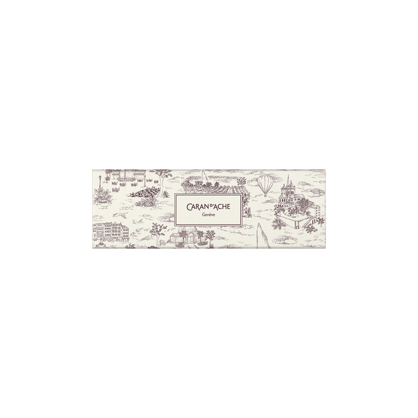 CA 849 Toile de Jouy Stylo Bille Bordeaux-Stylo Bille-Caran d'Ache-Papeterie du Dôme