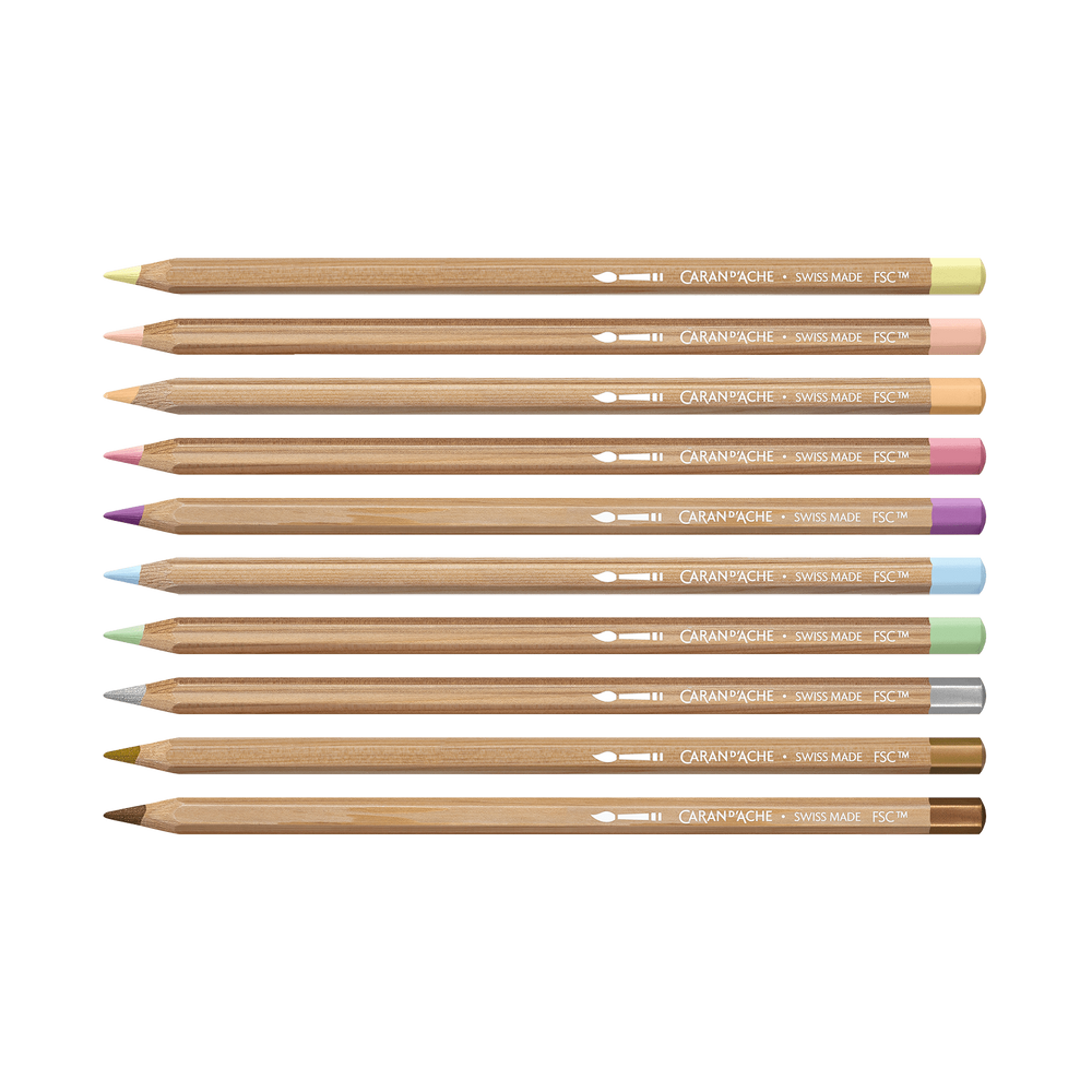 CA Set Couleur Multi-Produits Toile de Jouy-Boîte à Crayons-Caran d'Ache-Papeterie du Dôme