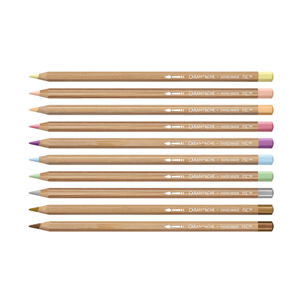 CA Set Couleur Multi-Produits Toile de Jouy-Boîte à Crayons-Caran d'Ache-Papeterie du Dôme