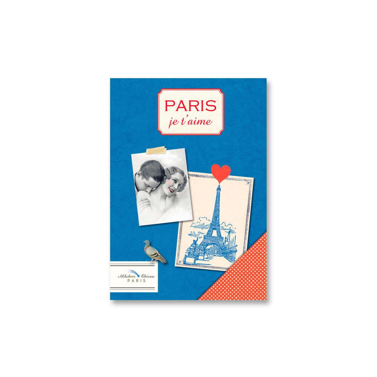BAB Journal Intime Illustré 19 x 13-Journal Intime-Alibabette Editions-Paris je t'aime-Papeterie du Dôme