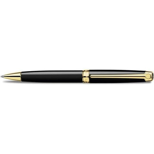 CA Léman Ebony Noir Plaqué Or Stylo Bille-Stylo Bille-Caran d'Ache-Papeterie du Dôme
