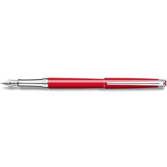 CA Léman Slim Rouge Stylo Plume-Stylo Plume-Caran d'Ache-Papeterie du Dôme