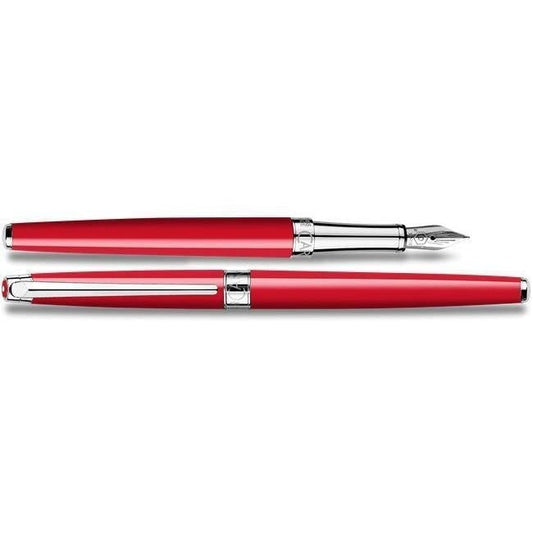 CA Léman Slim Rouge Stylo Plume-Stylo Plume-Caran d'Ache-Papeterie du Dôme