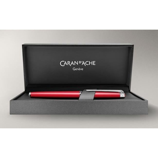 CA Léman Slim Rouge Stylo Plume-Stylo Plume-Caran d'Ache-Papeterie du Dôme