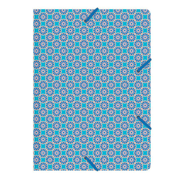 CED Grosse Pochette-Pochette-Cedon-Tile turquoise-Papeterie du Dôme