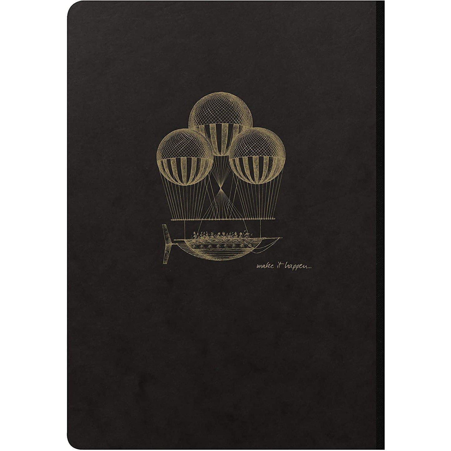 CLT Flying Spirit Broché 14,8x21 192p Noir-Cahier-Clairefontaine-Papeterie du Dôme