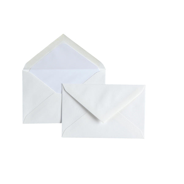 CRW 25 Enveloppes 9x14 Vergé-Enveloppes-Crown Mill-Blanc-Papeterie du Dôme