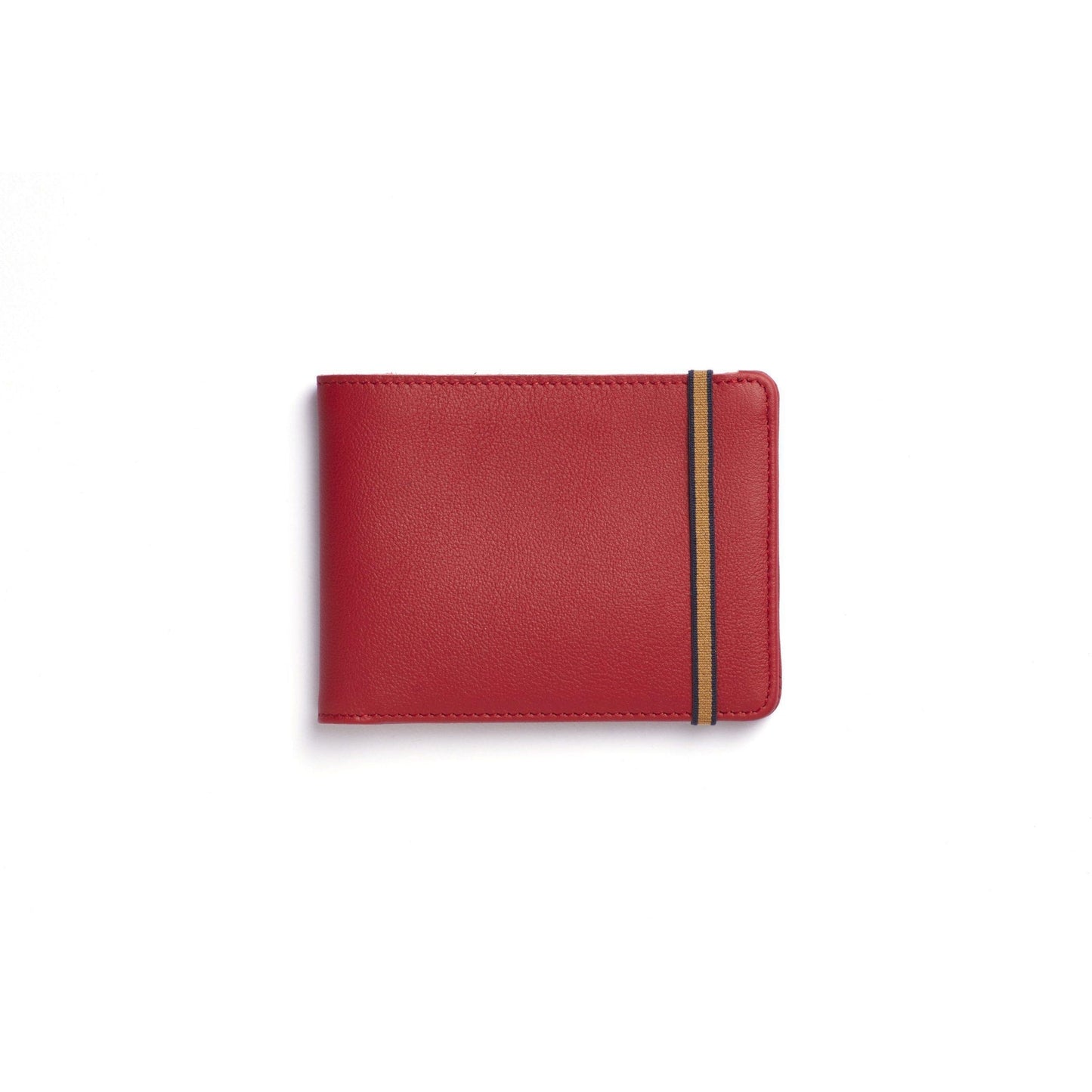 CRY Portefeuille avec Élastique-Portefeuille-Carré Royal-Rouge Carmin-Papeterie du Dôme