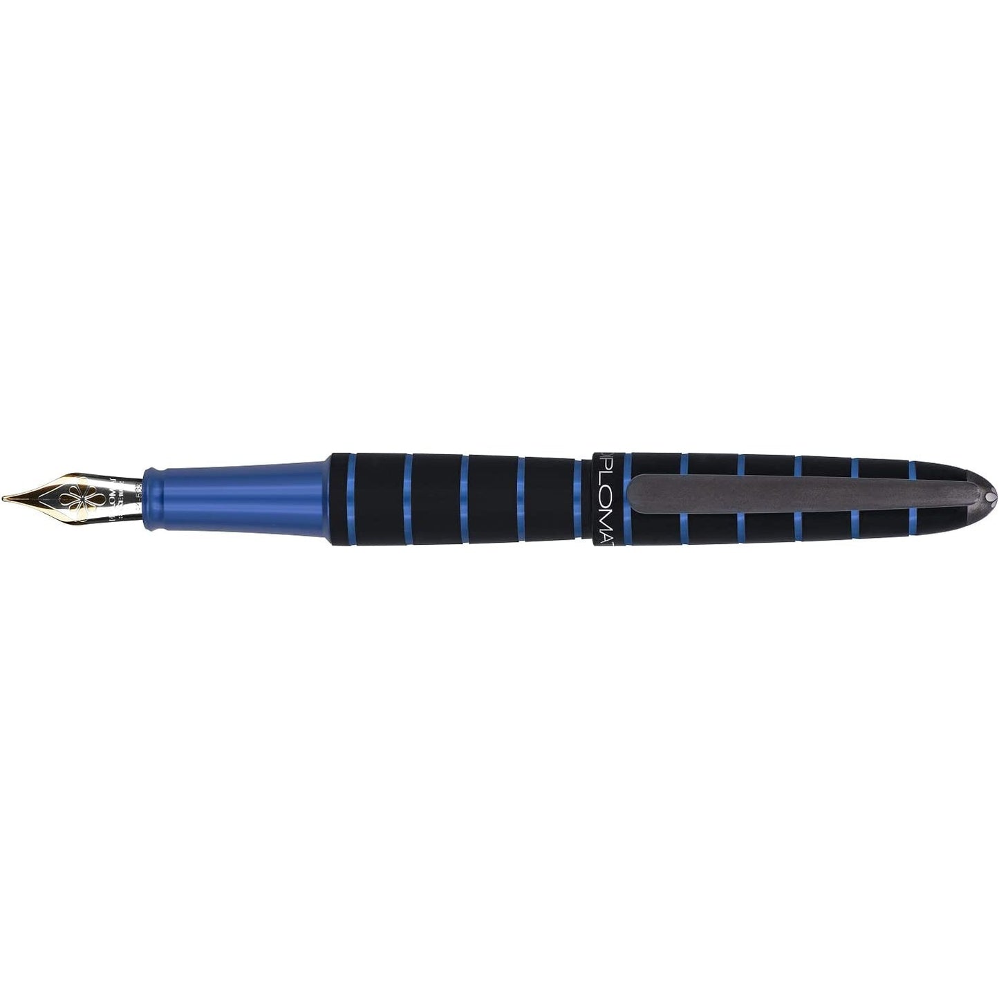 DPM Elox Ring Noir/Bleu Stylo Plume-Stylo Plume-Diplomat-Papeterie du Dôme