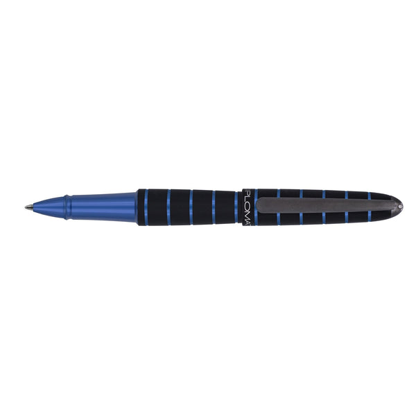 DPM Elox Ring Noir/Bleu Stylo Roller-Stylo Roller-Diplomat-Papeterie du Dôme