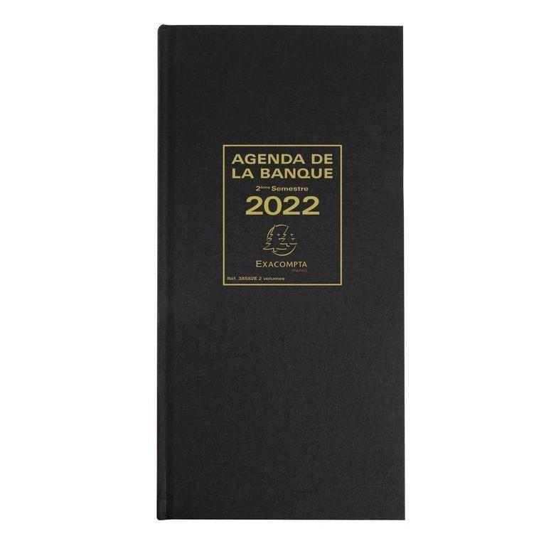 EXA Agenda Bureau Banquier Long Euro et Cents Journalier 2 Vol-Agenda-Exacompta-Papeterie du Dôme