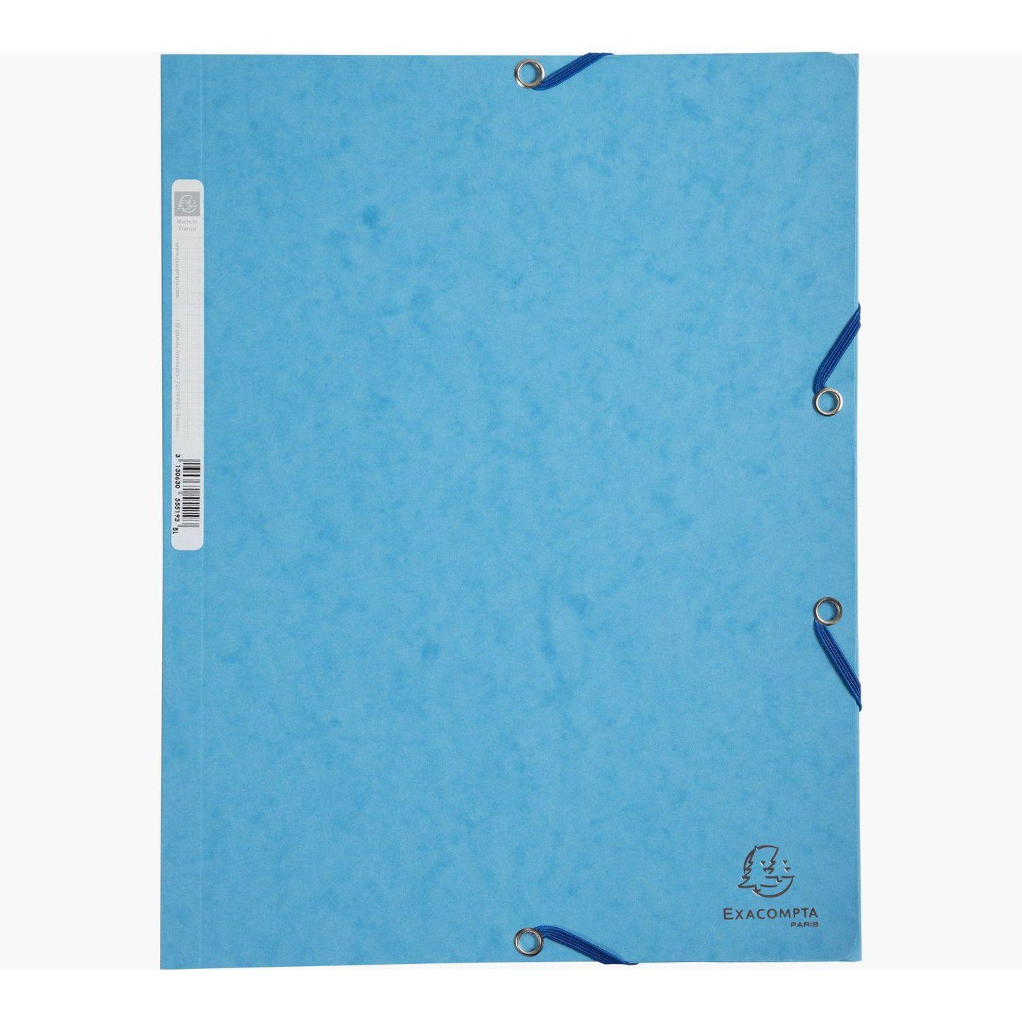 EXA Chemise 3 Rabats à Élastique-Chemise-Exacompta-Turquoise-Papeterie du Dôme