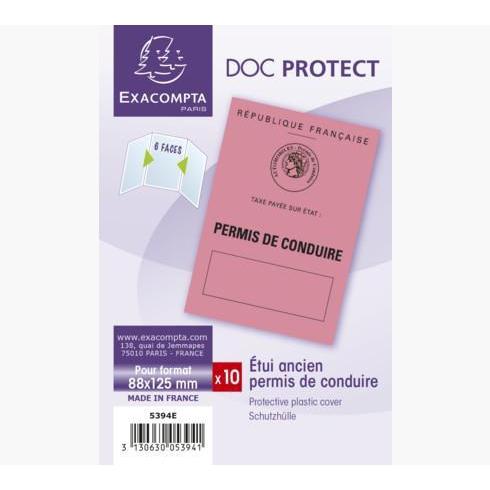 EXA Étui Ancien Permis de Conduire-Étuis de protection-Exacompta-Papeterie du Dôme