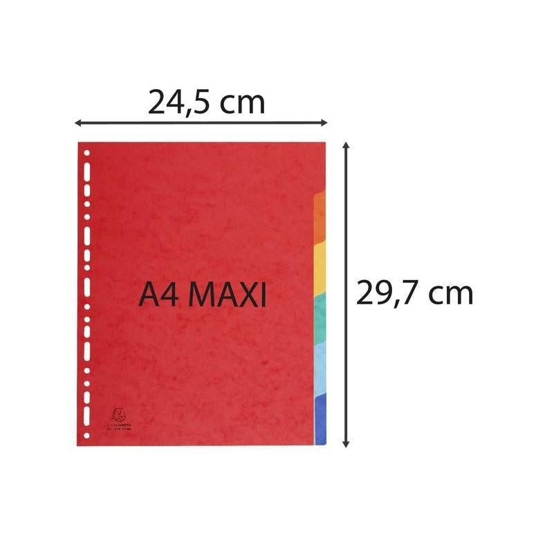 EXA Intercalaires A4 Maxi-Intercalaires-Exacompta-Papeterie du Dôme