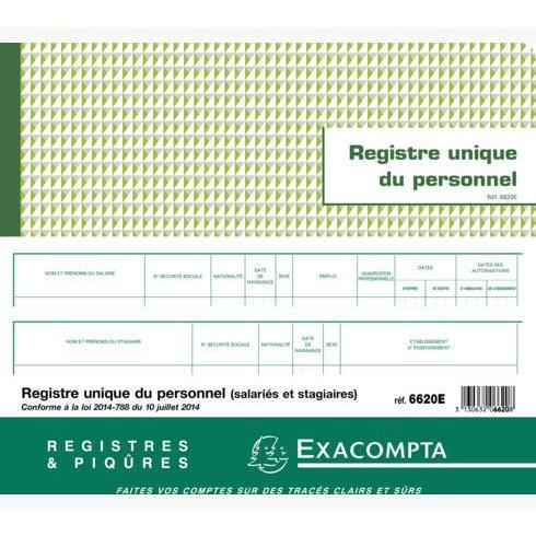 EXA Registre Unique du Personnel 27x32-Registre-Exacompta-Papeterie du Dôme