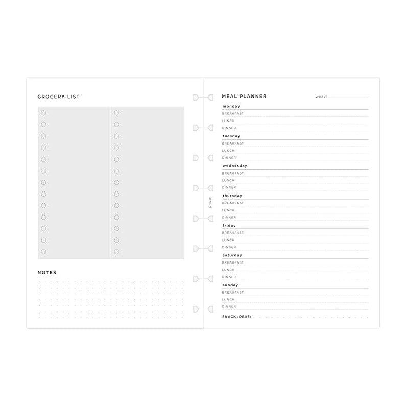 FFX Notebook A5 Meal Planner-Recharge-Filofax-Papeterie du Dôme
