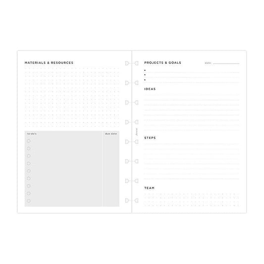 FFX Notebook A5 Projects & Goals Tracker-Recharge-Filofax-Papeterie du Dôme