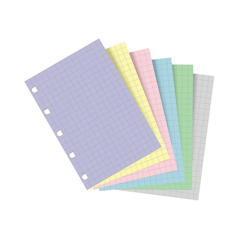 FFX Notebooks - Feuilles de notes quadrillées - Assortiment Pastel - Pocket-Recharge Notebook-Filofax-Papeterie du Dôme