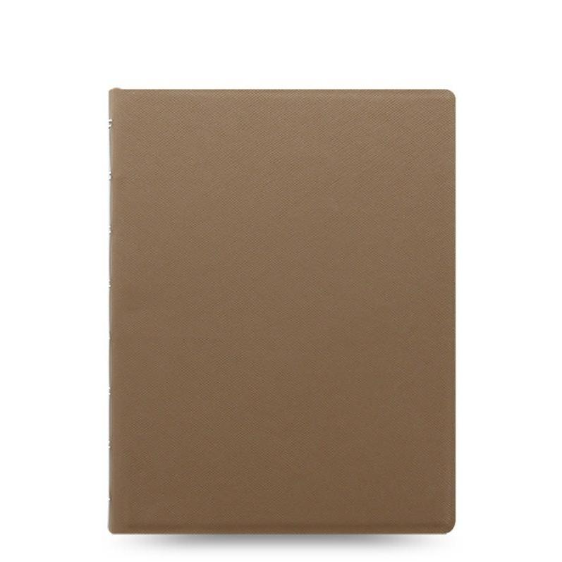 FFX Notebooks Saffiano - A5-Notebook A5-Filofax-Taupe-Papeterie du Dôme