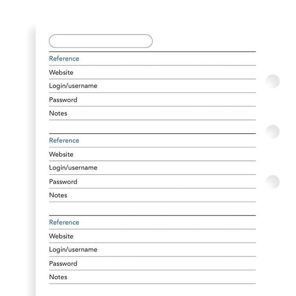 FFX Personal Recharge Mot de Passe-Recharge-Filofax-Papeterie du Dôme