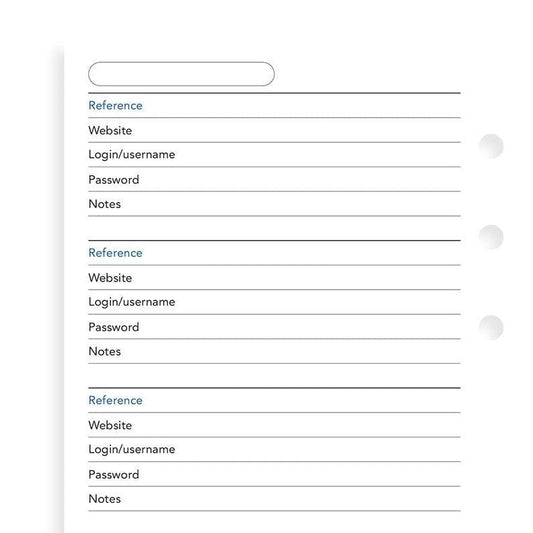 FFX Personal Recharge Mot de Passe-Recharge-Filofax-Papeterie du Dôme