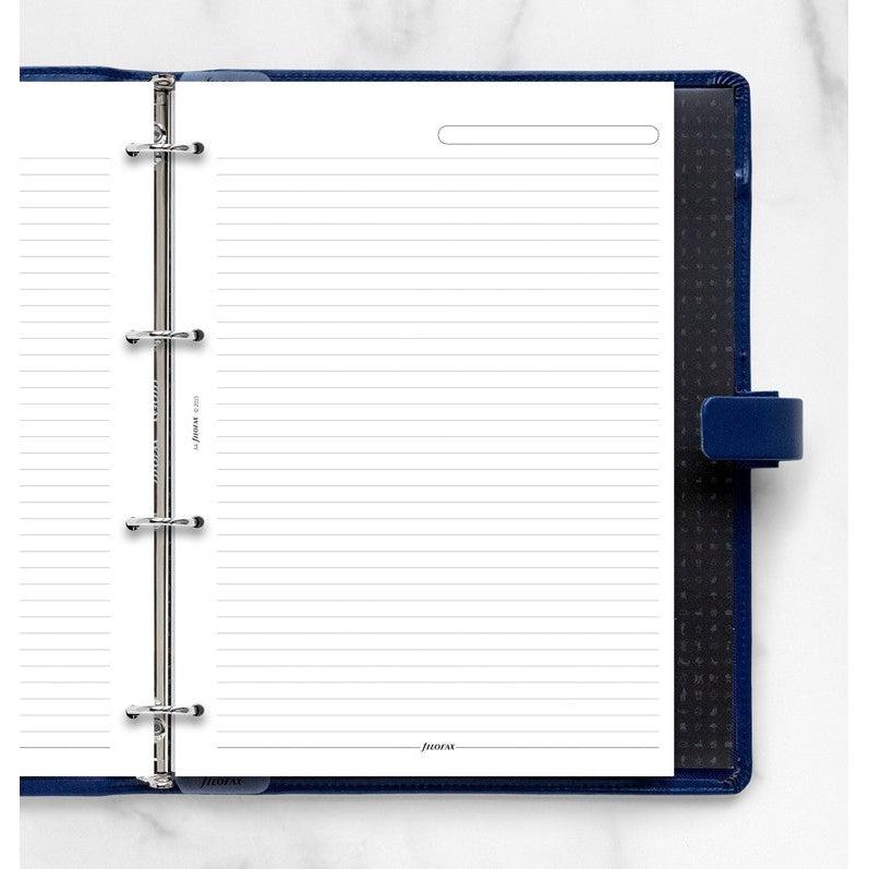 FFX Recharge A4 Feuilles Lignées Blanches-Recharge-Filofax-Papeterie du Dôme