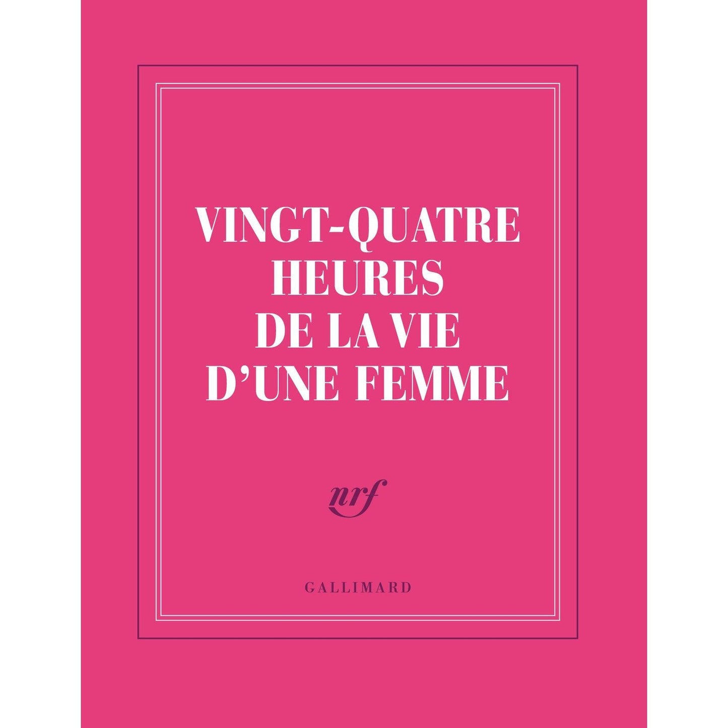 GLMR Carnet "Vingt-quatre heures de la vie d'une femme" Ligné-Carnet-Gallimard-Papeterie du Dôme