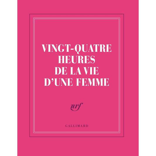 GLMR Carnet "Vingt-quatre heures de la vie d'une femme" Ligné-Carnet-Gallimard-Papeterie du Dôme