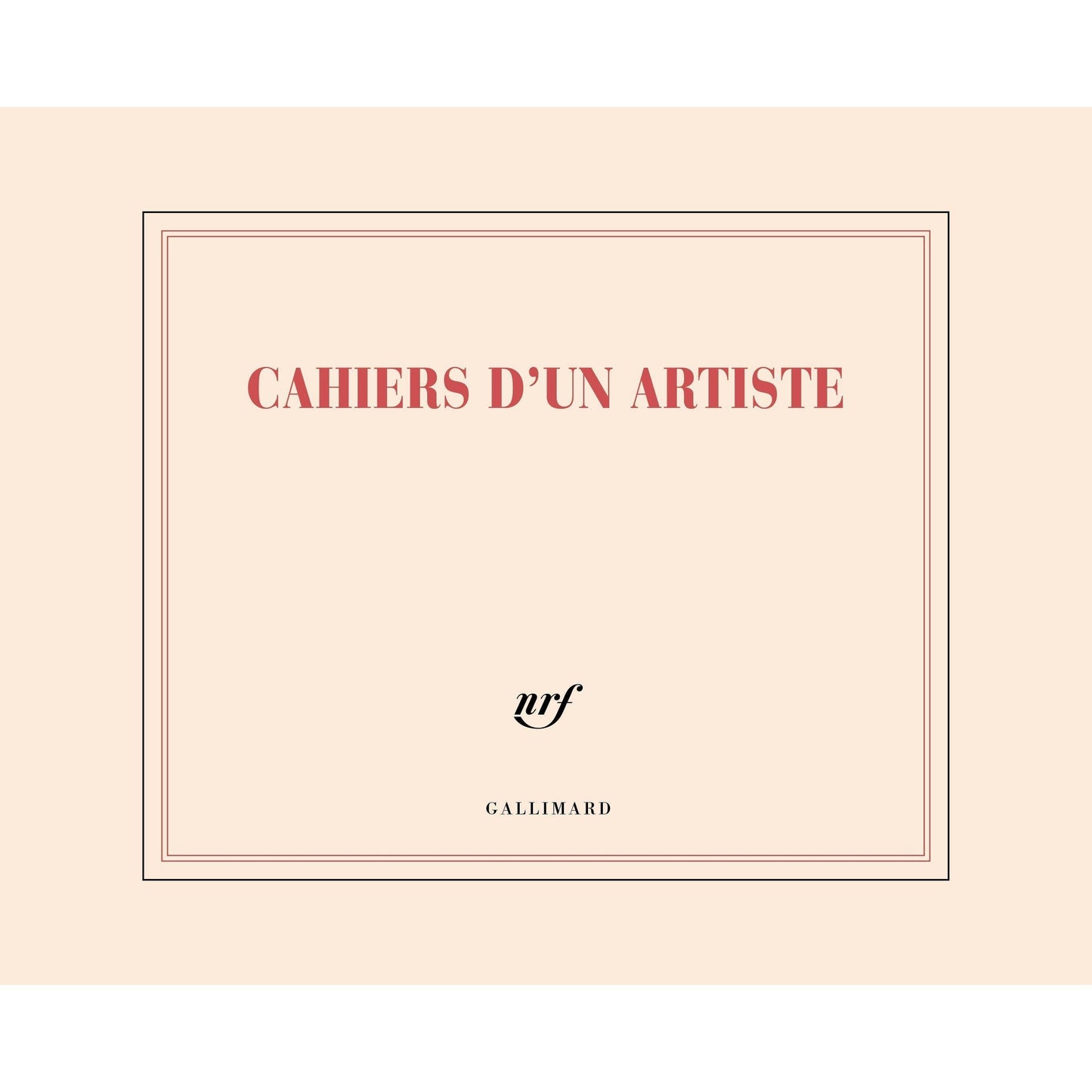 GLMR Carnet de Dessin "Cahier d'un Artiste" Pages unies-Carnet-Gallimard-Papeterie du Dôme