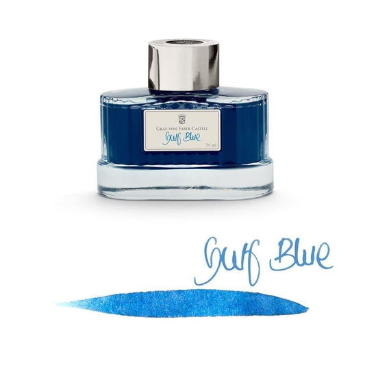 GVFC Flacon Encre 75ML-Encre-Graf von Faber-Castell-Bleu azur-Papeterie du Dôme