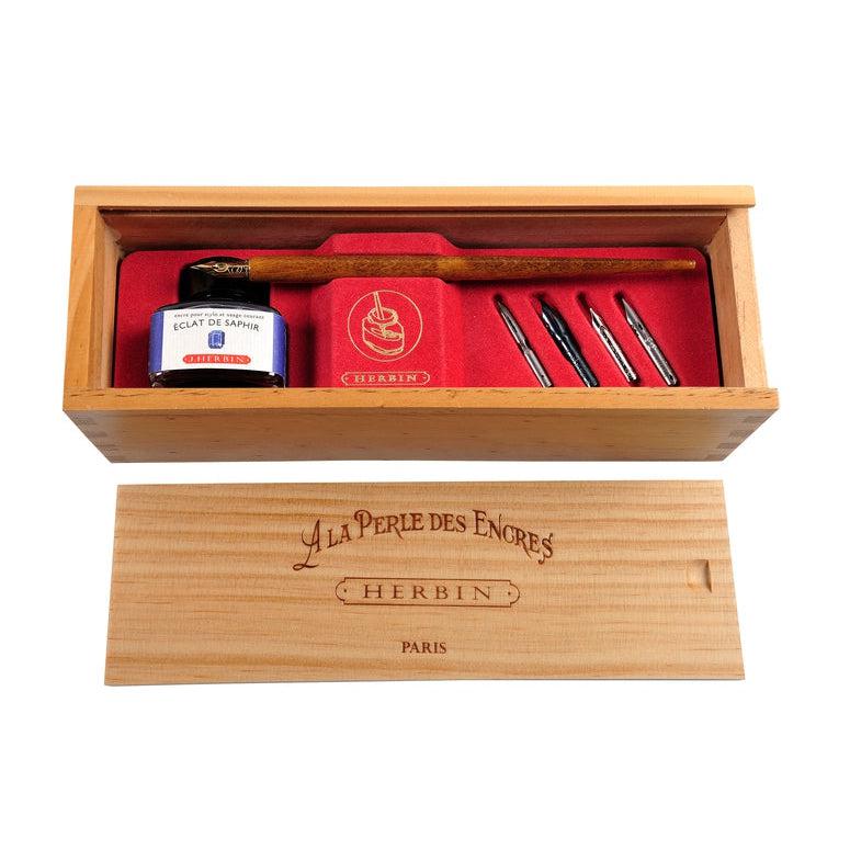 HERBIN Coffret "La Perle des Encres"-Coffret Stylo-Herbin-Eclat de saphir-Papeterie du Dôme